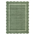 thumbnail image 6 of Scalloped Edge Area Rug – Non-Slip, Machine Washable Low Pile Indoor Carpet, Modern Farmhouse Floor Mat for Living Room, Bedroom, Nursery, Dining Room, Office, 6 of 12