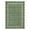 Green, variant on GlowSol 9'x12' Scalloped Edge Area Rug Modern Bordered Rug Soft Non-Slip Low Pile Foldable Rugs for Living Rom Bedroom, Gray