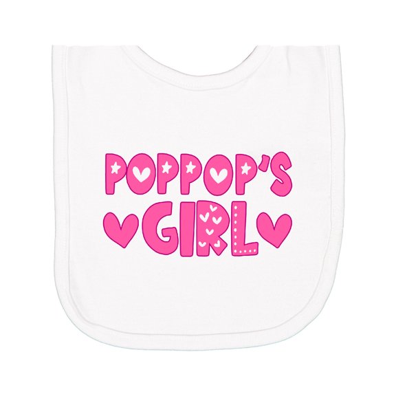 Inktastic Pop Pop's Girl Newborn Bib