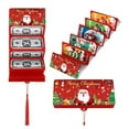 thumbnail image 1 of 2025 Santa Claus 10 Card Red Envelope Christmas Surprise Money Box Party, 1 of 8
