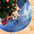 thumbnail image 5 of FMSHPON Wolf Night Xmas Christmas Tree Skirt Stand Mat for Holiday Party Decoration Indoor Outdoor 36 inches, 5 of 6