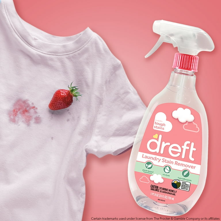Stain Remover for Baby Clothes by Dreft, 24oz Pack of 2 Laundry