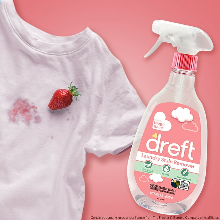 Dreft Plant Based Baby Spray and Wash Laundry Stain Remover, Baby