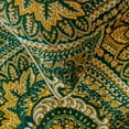 thumbnail image 2 of The HomeCentric King / Queen / Twin Green Luxury Full 68"x18" Bed Runner WITHOUT Pillow Cover, Damask, tassels & Tapestry Bed Scarf on Jacquard fabric - Damask Tapestry, 2 of 5
