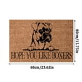 thumbnail image 3 of 16x24 Inch Easy to Clean Entry Mat Doormat Coir Outdoor Doormats Summer Spring Rugs for Outside Eco Friendly Mats for Front Door Welcome Mats for Entryway, Porch, HOPE YOU LIKE BOXERS, 3 of 6