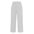 thumbnail image 5 of Pink Women's Casual Pants, Women'S Linen Printed Fashionable Simple Casual Loose Pants,Women's Casual Pants XXL, 5 of 5