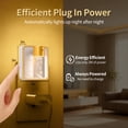 thumbnail image 6 of SUNBEAK Night Light Plug in,Decorative LED Night Light,Dusk to Dawn Night Light Plug into Wall with Light Sensor,Dimmable Warm White Nightlight for Hallway, Stairs,Bedroom,2 Pack, 6 of 7