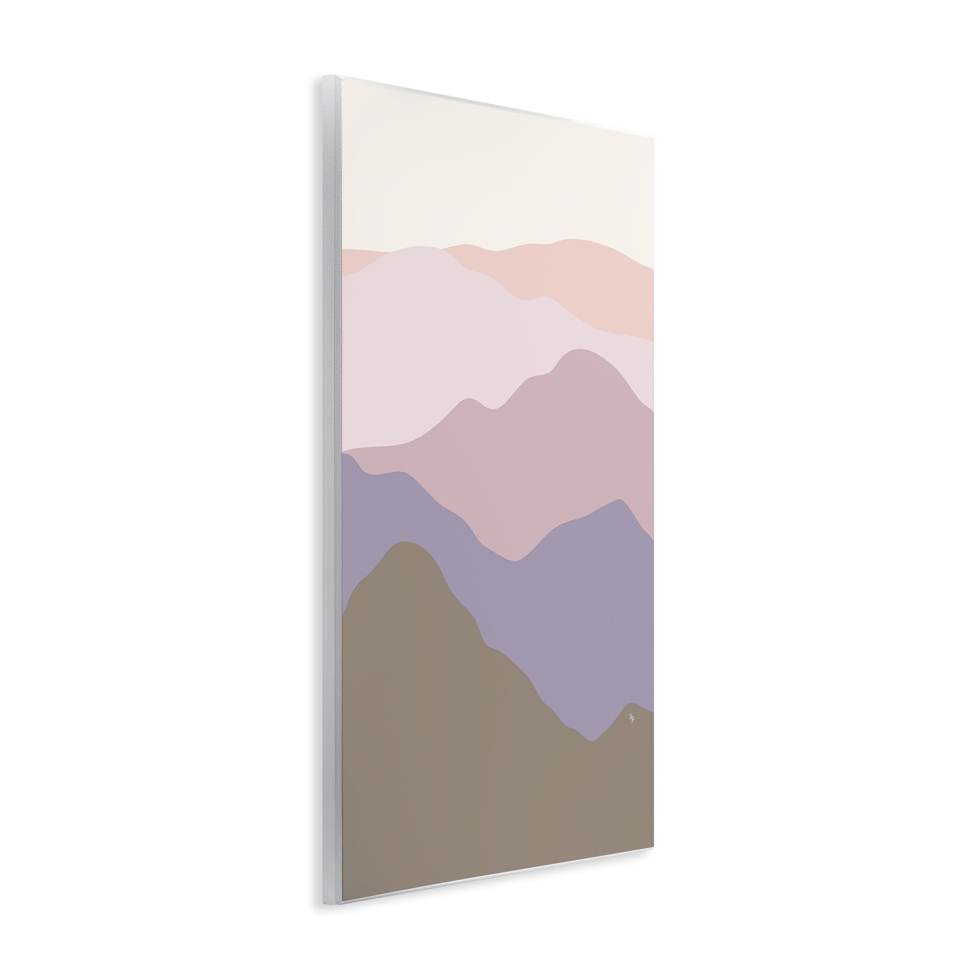 Stupell Industries Subtle Pastel Hills Landscape Painting Unframed Art Print Wall Art, 10 x 15