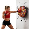 thumbnail image 3 of Music Boxing Machine, Smart Boxing Machine for Adults with Boxing Gloves, 9 Modes & 9 Speeds Wall Mounted Music Punching Machine for Home Gym Office Workout (Rainbow), 3 of 10