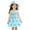 Light Blue, variant on Toddler Girl Dress Print Ruffle Sleeveless Baby Girl Dresses Summer Beach Casual Sundress with Matching Hat