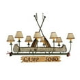thumbnail image 2 of Meyda Tiffany 131252 51.5" L Personalized Canoe 8 Light Chandelier - Multi Color, 2 of 5