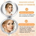 thumbnail image 5 of 8 Pcs Small Compact Mirror Folding Pocket Makeup Mirror Round Hand Held Mirror Cosmetic Magnifying Compact Mirror Rhinestone Mirror with 1X/2X Magnification for Women Girls Travel(Lovely Colors), 5 of 6