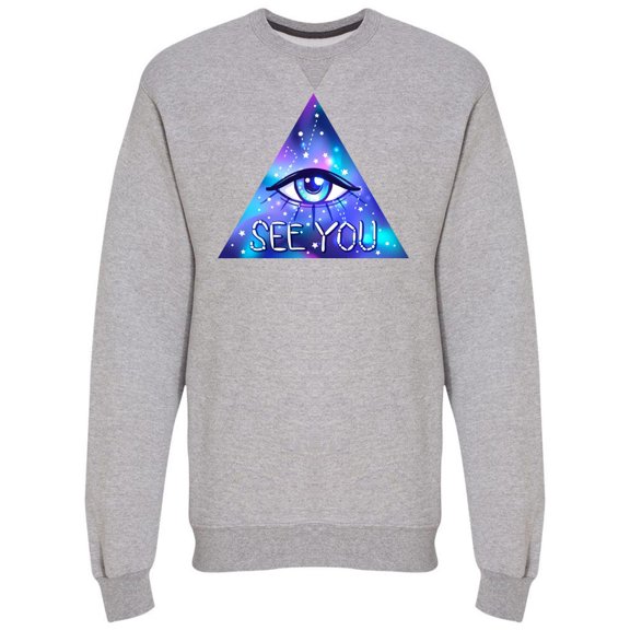 All Seeing Eye Triangle Sweatshirt Men's -Image by Shutterstock