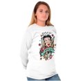 thumbnail image 3 of Betty Boop Bold Eagle Rose Tattoo Women's Long Sleeve T Shirt Brisco Brands 2X, 3 of 5
