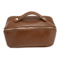 thumbnail image 2 of Bolsa de cosméticos grande, bolsa de maquillaje de cuero de PU, bolsas de viaje cosméticas para mujeres, bolsa de maquillaje de cuero de PU, respuesta rápida, 2 of 8