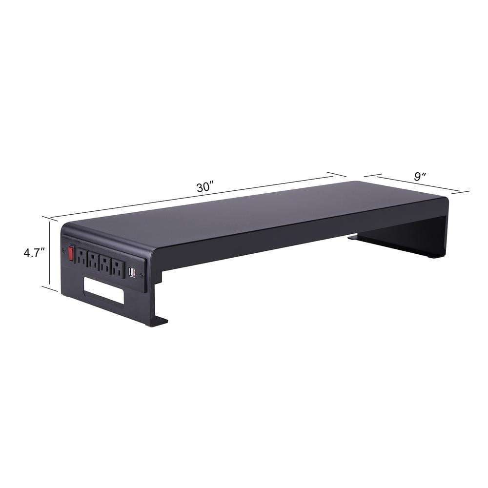 Rocelco 46" Large Height Adjustable Standing Desk Converter -Dual Monitor Stand BUNDLE