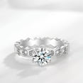 thumbnail image 2 of 1.5CT AAA Cz Hexagon Band Women's 925 Silver Anniversary Wedding Ring Size 5-10, 2 of 5