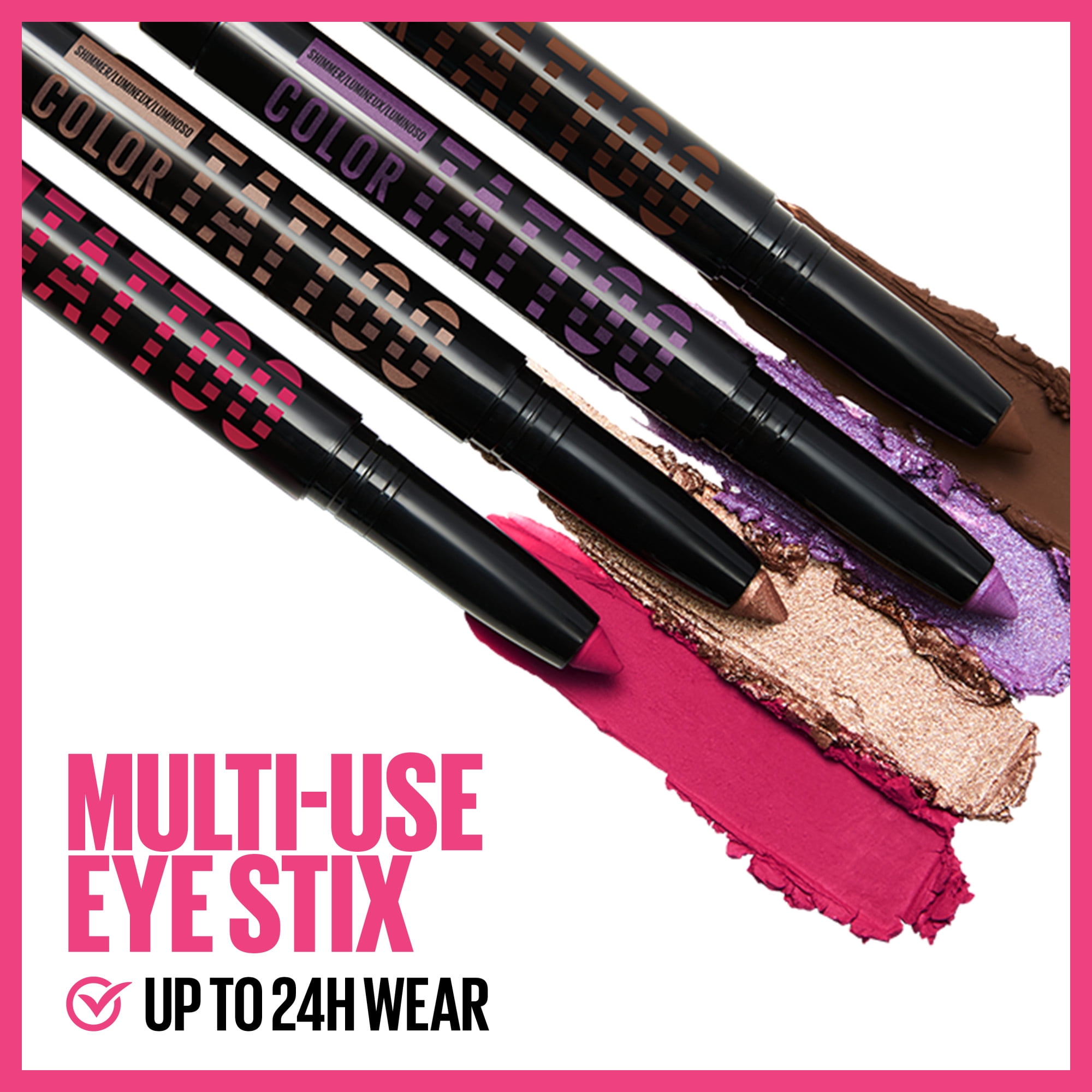 Maybelline Colour Tattoo Longwear Multi-Use Eye Shadow Stix, I am Fierce, 1.4 g