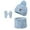 Light Blue, variant on Girls Winter Hat Gloves and Scarf Set, Warm Lined Beanie Hats Knitted Cap for 3-10 Years Boys and Girls