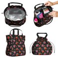 thumbnail image 2 of Pioneer Flower Floral Print Pattern Drawstring Lunch Bag Women - Drawstring Lunch Bag Insulated for Work Office - Stain-Resistant Large Lunchbags for Women with Multi-Pockets, 2 of 6