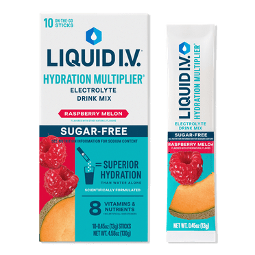 Liquid I.V.® Raspberry Melon Sugar-Free Hydration Multiplier® Powdered Electrolyte Drink Mix, 10 Count Packets
