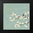 thumbnail image 2 of Reynolds, Jade 20x20 Black Modern Framed Museum Art Print Titled - Chickadee and Dogwood I, 2 of 5