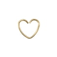 thumbnail image 2 of Annealed Gold Anodized Titanium 18ga Heart Cartilage Earrings, 2 of 3