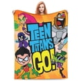 thumbnail image 2 of Teen Titans Go Fleece Blanket Super Soft Warm Throw Blankets, Plush Cozy Fuzzy Blanket, For Couch Sofa Bed Travel Camping 80"X60", 2 of 7