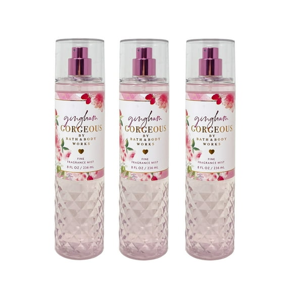 Bath and Body Works Gingham Gorgeous 3 Pack Fine Fragrance Mist Gift Set - Full Size