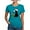 Teal, variant on CafePress - Santa Cat &Amp; Mouse Womens Tri Blend T Shirt - Womens Tri-blend T-Shirt