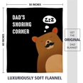 thumbnail image 5 of zuhoeo Fathers Day Dad Gifts from Daughter Son, Dad''s Snoring Corner Blanket, Dad Birthday Gift, Funny Gifts for Father, Daddy, Blanket for Bedding Sofa, 60"x50", 5 of 6