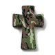 thumbnail image 2 of Cross with Flower Silicone Focal Beads Chewing Beads For Teethers DIY Nursing Necklaces Making Olive Drab 35x25x8mm Hole: 2mm, 2 of 3