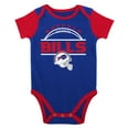 thumbnail image 2 of Newborn & Infant Royal/Red Buffalo Bills Home Field Advantage Three-Piece Bodysuit, Bib & Booties Set, 2 of 5