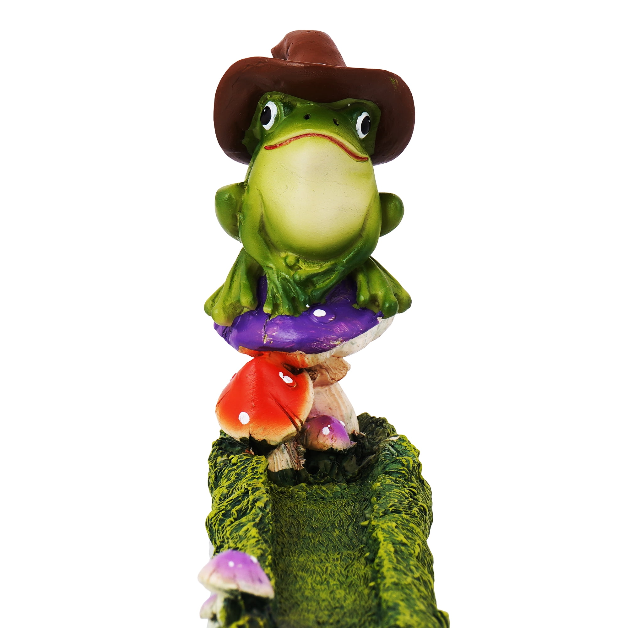 Whimsical Magical Frog Incense Burner – 10 x 1.5 Inch Hand-Painted Cold Cast Resin Holder for Stick or Cone Incense for Meditation, Yoga, Relaxation, and Spiritual Spaces