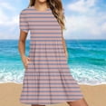 thumbnail image 2 of Spring Dresses For Women 2025 Sevevn Women's Summer Casual Short Sleeve T Shirt Dress Tiered Mini Dresses With Pockets Women's Casual Dresses, 2 of 5