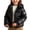 Black, variant on BXJX Girls Puffer Jackets Size 7-8 T, Outdoor Hooded Full Zip Long Sleeve Winter Warm Outerwear with Pockets White