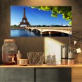 thumbnail image 1 of Bridge to Paris Paris Eiffel TowerParis - Cityscape Canvas Print, 1 of 3