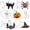 B, variant on Stainless Steel Halloween Cookie Cutter Set Large Metal Baking Mold for Party Treats Holiday Decor and Fall Themed Baking Projects