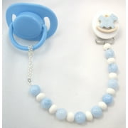 Rocking Horse Pacifier Clip with Wooden Beads