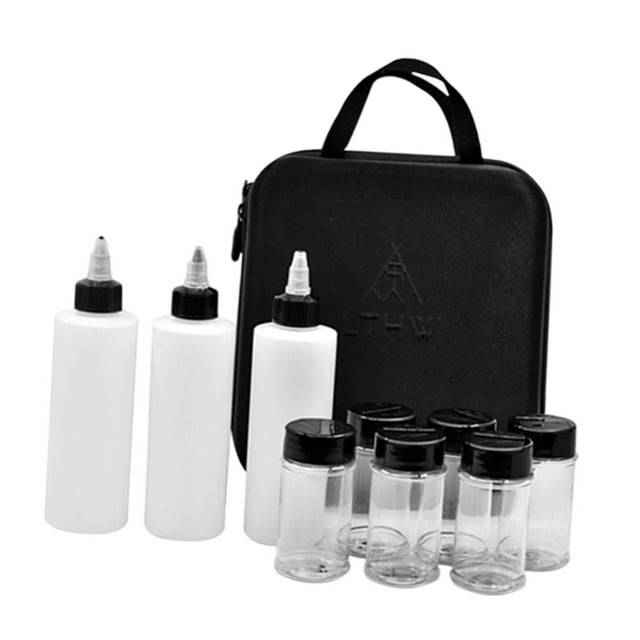 Botella portátil para condimentos de camping, bolsa de almacenamiento, dispensador de aceite, para barbacoa, hogar y Estilo B