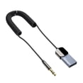 thumbnail image 2 of Kuymtek ESSAGER EB01 Receptor inalámbrico compatible con Bluetooth para automóvil Receptor auxiliar con conector de 3,5 mm, 2 of 8