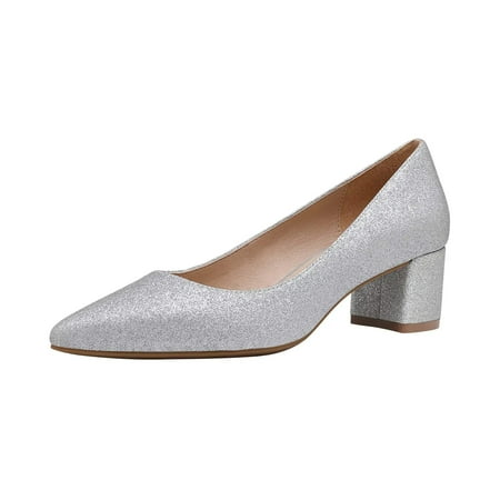 Dream Pairs Womens Chunky Low Block Heels Closed Toe Dress Pumps Shoes DPU212