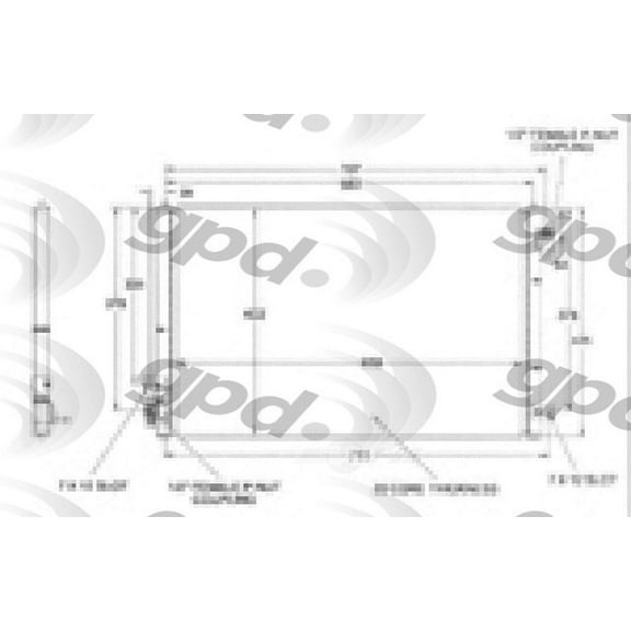 A/C Condenser Fits select: 2002-2005 FORD THUNDERBIRD, 2000-2006 LINCOLN LS