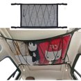 thumbnail image 1 of Bolsa de almacenamiento para automóvil, carrito de equipaje suspendido ajustable, bolsa de red de almacenamiento para techo interior, bolsa de red de almacenamiento para suministros de automóvil, 1 of 3