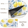 thumbnail image 6 of Round Area Rugs Collection 7 Ft, Watercolor Lemons Non-Slip Residential Carpet, Summer Farmhouse Blue Floral Indoor Crawling Mats Runner Rugs for Living Room/Dining Room/Bedroom, 6 of 9