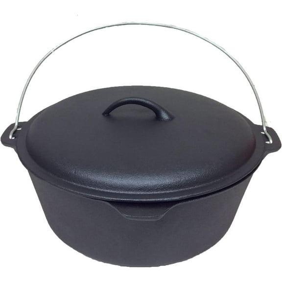 CUISILAND 4.5QT Cast Iron Dutch Oven with Lifter