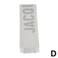 thumbnail image 1 of Letter Jacquard Fringe Scarf - Polyester, 180*35cm/70.86*13.77\, 1 of 6