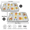 thumbnail image 3 of Kdxio Construction Equipments Worker Print Windshield Sun Shade,UV Rays and Sun Heat Protection,Sunshade for Car Windshield,Car Shade Front Windshield - Medium, 3 of 6