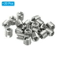 thumbnail image 3 of Uxcell Thread Adapters Sleeve Reducing Nut 20pcs M4x0.7 Male to M2.5x0.45 Female Repairing Insert Nut 4mm, 3 of 6