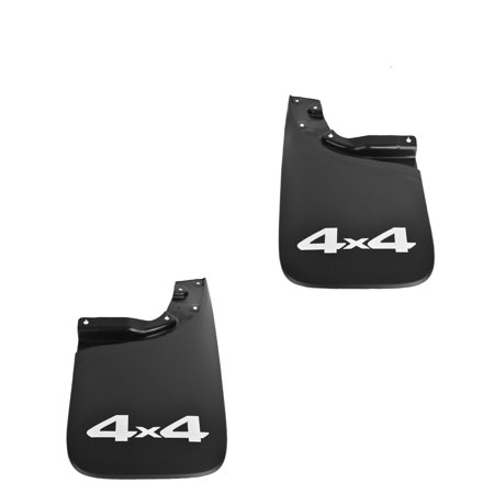 Splash Guard Mud Flap Pair Rear Set of 2 Left/Right Black For 05-15 Tacoma 4x4